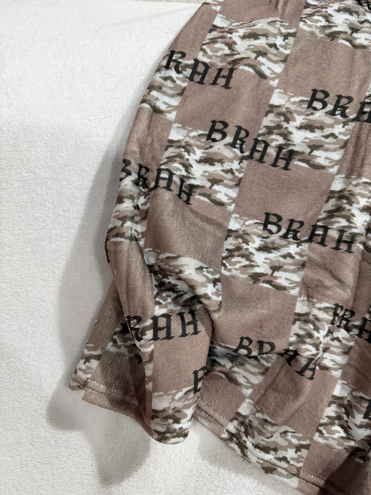 Toddler Blanket Checkered Brah
