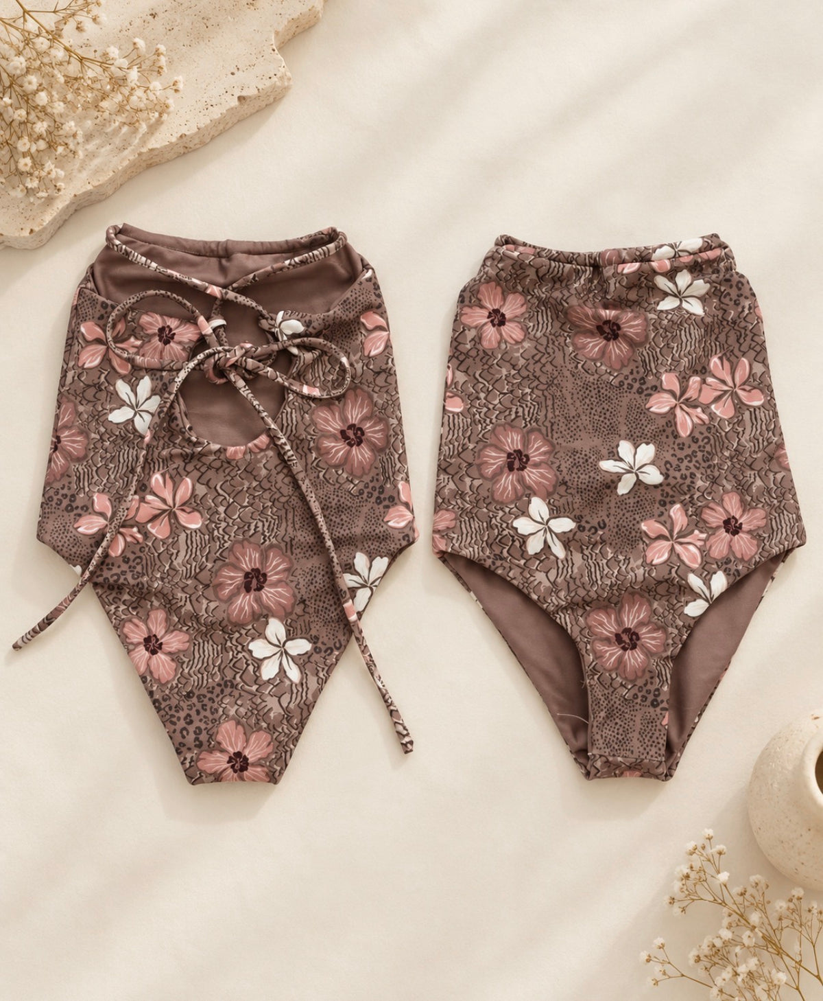 Lana Swimsuit in Cocoa Bloom