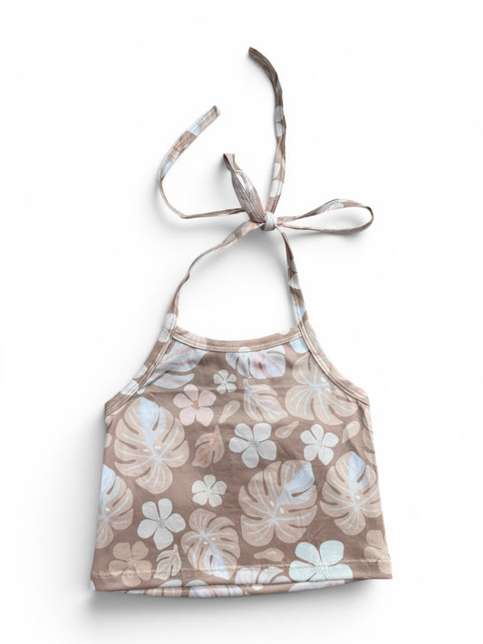Halter top in Boho Tropical