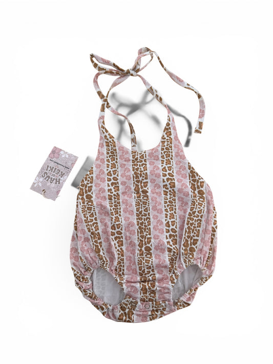Cheetah Hibiscus Bubble Romper
